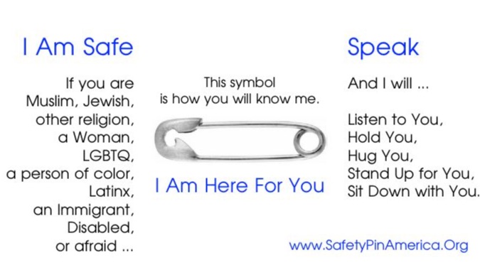 safety pin safe person